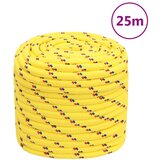 vidaXL Vrv za čoln rumena 18 mm 25 m polipropilen cene