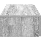 vidaXL Stenska polica s predali siva sonoma 80x33x17 cm inženirski les | Shoptok.si
