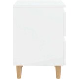 vidaXL noćni ormarići 2 kom visoki sjaj bijeli 40 x 35 x 50 cm | shoptok.hr
