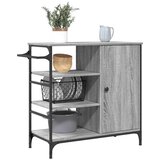  Kuhinjska kolica boja hrasta 87,5x38,5x84,5cm konstruirano drvo | shoptok.hr
