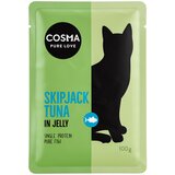 Cosma Varčno pakiranje Original v želatini vrečke 24 x 100 g - Črtasti tun | Shoptok.si