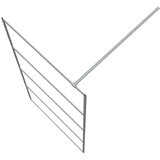 Pregrada za tuš srebrna 100 x 195 cm s prozirnim staklom ESG | shoptok.hr