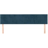  Uzglavlja tamnoplava 160x5x78/88 cm baršunasta | shoptok.hr