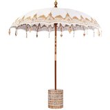  Balineški Parasol Krema 210-220 cm Pamuk solidno drvo | shoptok.hr