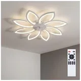 LED prigušiva plafonski ventilator LED/43W/230V prečnika 90 cm, beli + daljinski upravljač