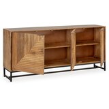 Marckeric Niska komoda od masivnog manga u prirodnoj boji 170x79 cm Nereida – | shoptok.hr