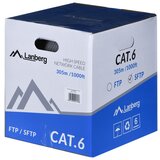 Lanberg LCS6-11CU-0305-S networking cable 305 m Cat.6 SFTP CPR+ Fluke passed Gray | shoptok.hr