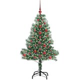  Umjetno Božićno Drvo s Snježnim Flokom i LED Svjetlom 120 cm | shoptok.hr