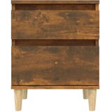  Noćni ormarići 2 kom boja dimljenog hrasta 40x35x50 cm | Eponuda.com