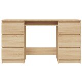  Pisaći stol boja hrasta sonome 140 x 50 x 77 cm od iverice | shoptok.hr