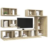  6-dijelni set TV ormarića boja hrasta sonome od iverice | shoptok.hr