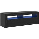 TV ormarić s LED svjetlima crni hrast 120x35x40 cm inženjerski drvo | shoptok.hr