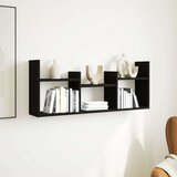 vidaXL Stenska omarica 100x18x40 cm črna inženirski les | Shoptok.si