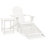  Vrtni stol Adirondack z naslonjalom za noge in mizo les jelke | Shoptok.si