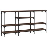 vidaXL Konzolna mizica rjav hrast 160x29x80 cm inženirski les, (20988898) | Shoptok.si