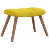  Stol za sproščanje s stolčkom gorčično rumen žamet, (20597583) | Shoptok.si