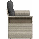  Vrtni kauč s jastukom Svijetlo siva 141 x 62 x 69cm poliratan | shoptok.hr