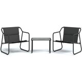 Maison Chic Seti vrtnega pohištva - Vrtna garnitura - Vrtni pohištvo set 3-delna z blazinami antracit jeklo, (21809082) | Shoptok.si