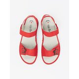 Shelvt Red sandals with leather insole | Shoptok.si