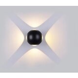 V-tac zidna loptasta crna svetiljka 4W 3000K IP65 Cene