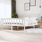 Furnova Posteljni okvir bel 180x200 cm trden les, (21938488) Cene