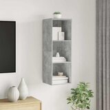  Zidni TV ormarić boja betona 37x37x107 cm od konstruiranog drva | shoptok.hr