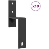  Komplet opreme za drsna vrata 400 cm jeklo črne barve, (22046733) | Shoptok.si