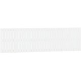 Maison Chic stensko posteljno vzglavje - vzglavna omarica - nočna omarica belo 204x3x60 cm trdna borovina, (21706559) | Shoptok.si