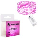 MIKRO LED lampice na baterije, 20 LED dioda - Roza | shoptok.hr