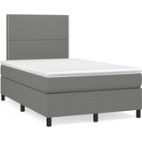 box spring s madracem LED tamnosivi 120 x 190 cm tkanina | shoptok.hr