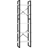 vidaXL ormarić za knjige s 5 razina bijeli 60 x 30 x 175 cm od iverice | shoptok.hr