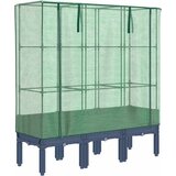  Povišena gredica s pokrovom za staklenik 120 x 40 x 140 cm | Eponuda.com