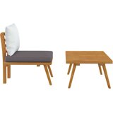  2-dijelna vrtna garnitura s jastucima masivno bagremovo drvo | shoptok.hr