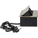 Orno Podaljšek z 2 x Schuko vtičnicama + 2 x USB, vgradni - OR-AE-13126(GS)/BR | Shoptok.si