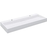  Umivaonik od lijevanih minerala/mramora 120 x 46 x 11 cm bijeli | Eponuda.ba