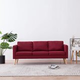 vidaXL Trosjed od tkanine crvena boja vina | shoptok.hr