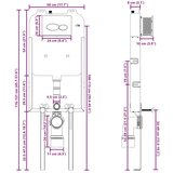  Držač kupaonskih dodataka Bijela Plastika 50 x 8 x 131 cm | shoptok.hr