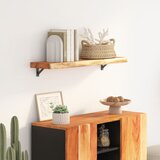 Maison Chic Stenska polica - Viseča Polica 90x30x3,8 cm pravokotna akacija naraven rob, (21793690) | Shoptok.si