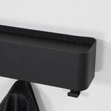 Spinder Design Crna metalna zidna vješalica s policom Dax Play – | shoptok.hr