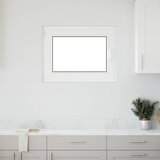  Prozor za podrum RISOR 80 x 70 cm PVC i staklo Bijela | shoptok.hr