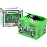 Panda Piggy Bank Learning to Save Teddy Bear Green Box | shoptok.hr
