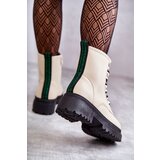EVENTO PE1 Women's Leather Boots Workers Light Beige Denila | ePonuda.com