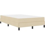 vidaXL Postelja z vzmetnico Drugo krema 120 x 200 cm blago | Shoptok.si
