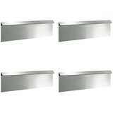 vidaXL Ograde protiv puževa 8 pcs Srebrno Cinkani čelik | shoptok.hr