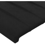  Uzglavlje s ušima crno 103x23x118/128 cm baršunasto | shoptok.hr