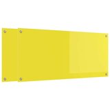 vidaXL Zaščita za kuhinjo 2 pcs Rumena 110 x 50 cm kaljeno steklo | Shoptok.si