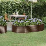  Povišena vrtna gredica od čelika 175x100x36 cm smeđi | shoptok.hr