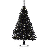  Umjetno predsvijetljeno božićno drvce Crna 120 cm PVC | shoptok.hr