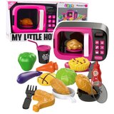  Microwave Toy For Kids Food 360 Rotation Lights Sounds Pink | Shoptok.si
