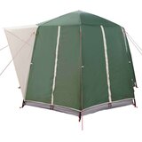  Kabinski šotor s streho Zelena in Bela 320 x 320 x 203 cm, (5000091166) | Shoptok.si
